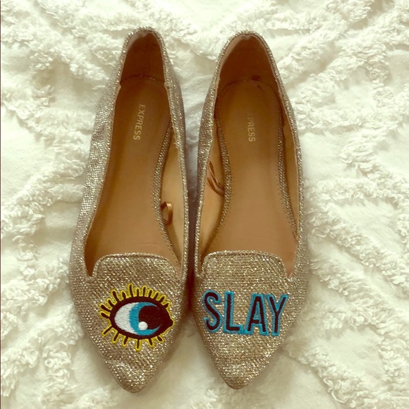 Express sparkle Eye Slay flats - Picture 1 of 1
